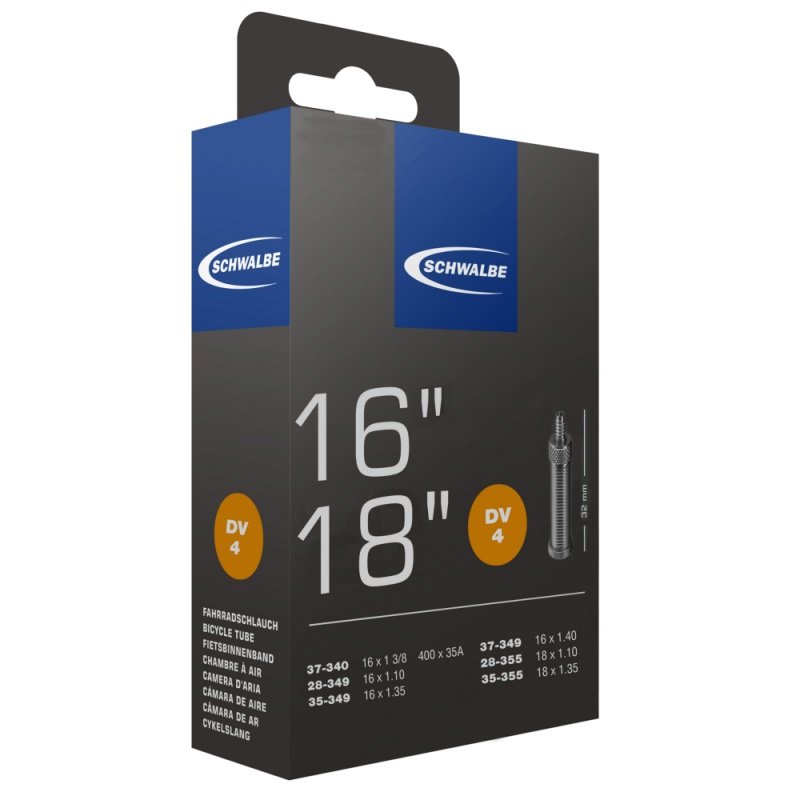 Schwalbe bnb DV4 16 x 1 3/8 – 18 x 1.35 hv 32mm Zwart
