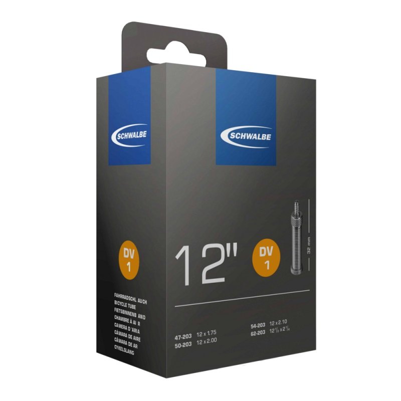 Schwalbe bnb DV1 12 1/2 x 1.75 – 2 1/4 hv 32mm Zwart