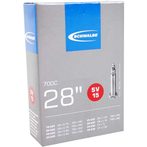 Schwalbe bnb SV15 28 x 0.75 – 1.10 fv 40mm BLACK