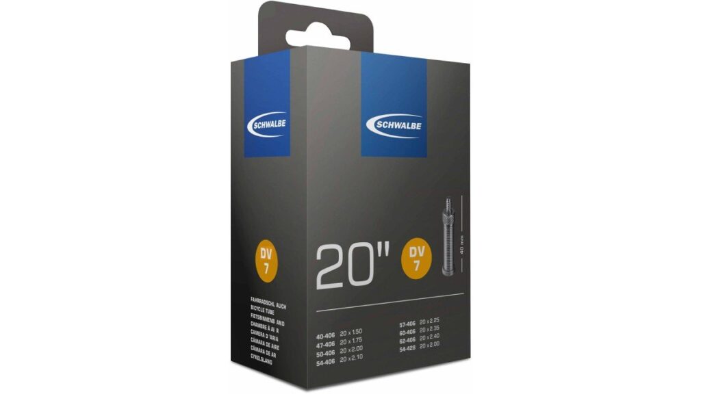 Schwalbe bnb DV7 20 x 1.50 – 2.40 hv 40mm Zwart