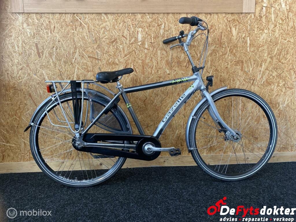 Gazelle J4U Zilver/ Grijs Heren