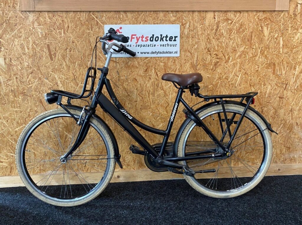 Batavus Diva 26 inch Mat Zwart Meisjes - Afbeelding 2