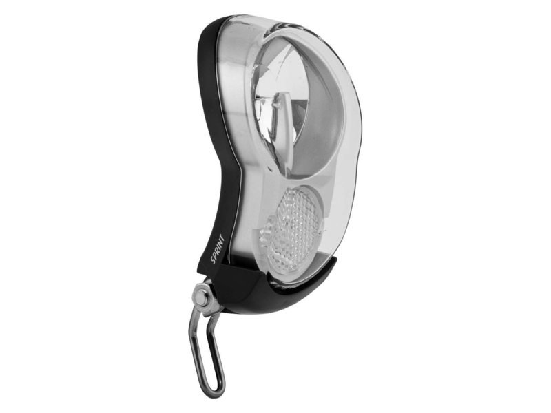 Axa koplamp Sprint batterij 4 lux zilver Zwart