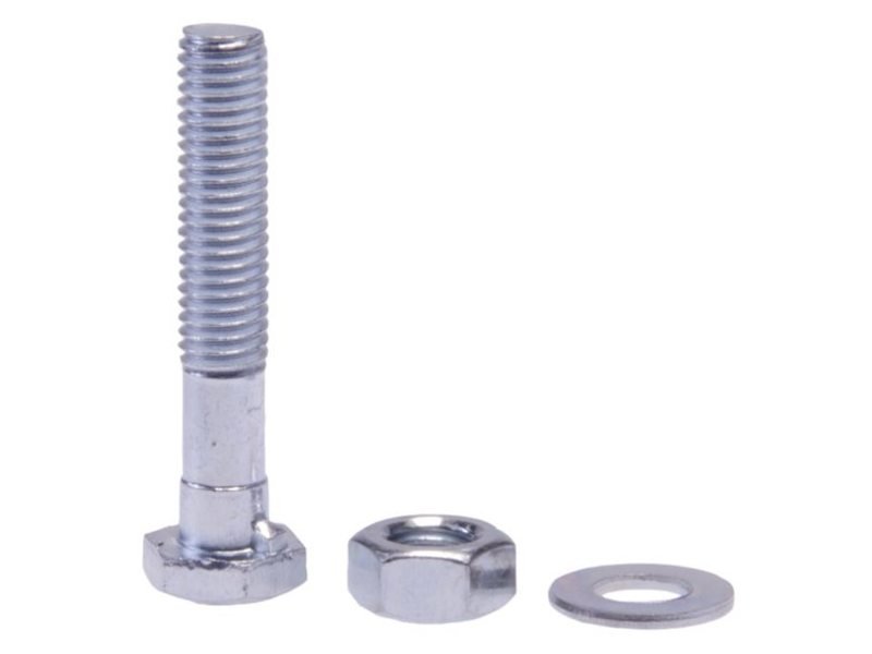 Simson zadelpenbout M8x45 Zilver