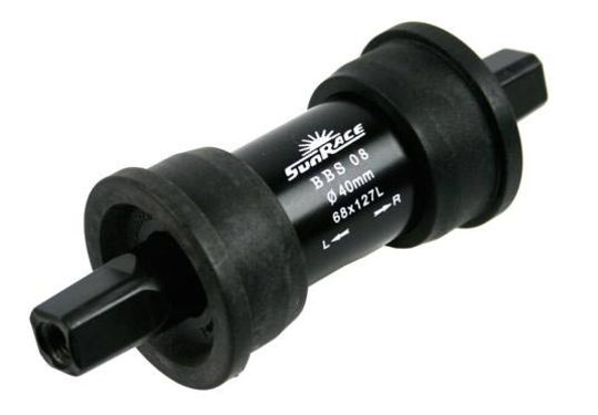 Sunrace trapas 127/40 inslag Zwart