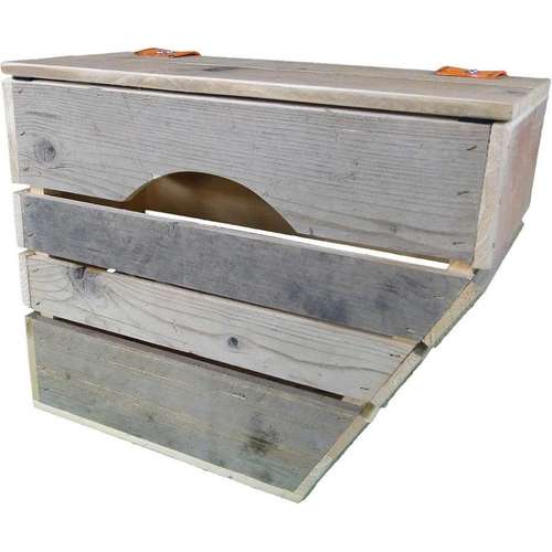Unbranded Houten fietstas A5 Steiger Houtbruin