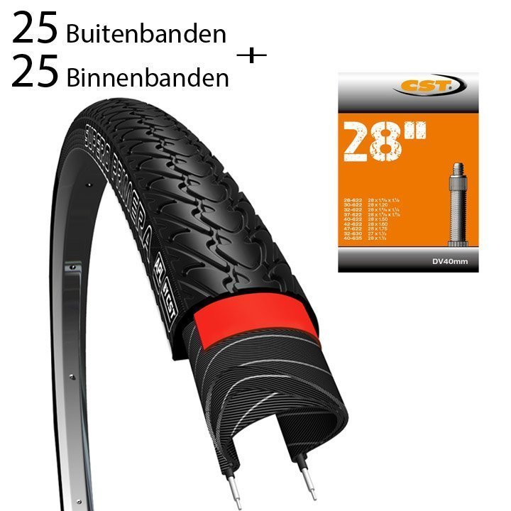Cheng Shin Tyre CST btb+bnb 28×1 3/8 Supero R zw Zwart