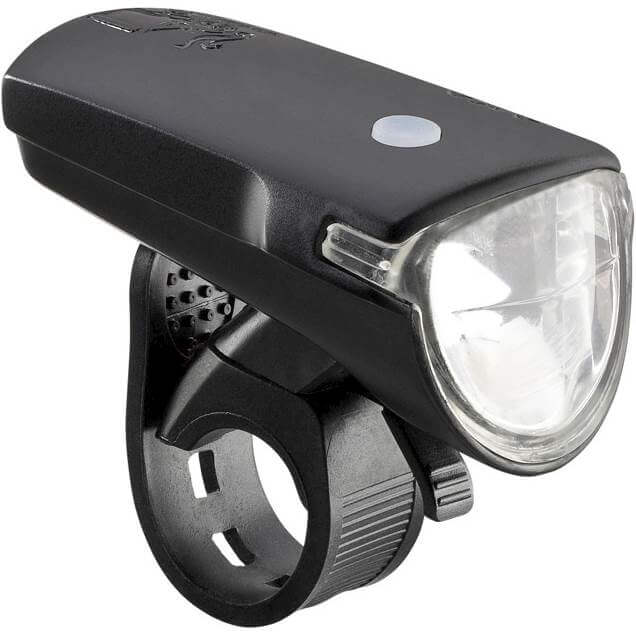 Axa koplamp Greenline usb 35 lux Zwart