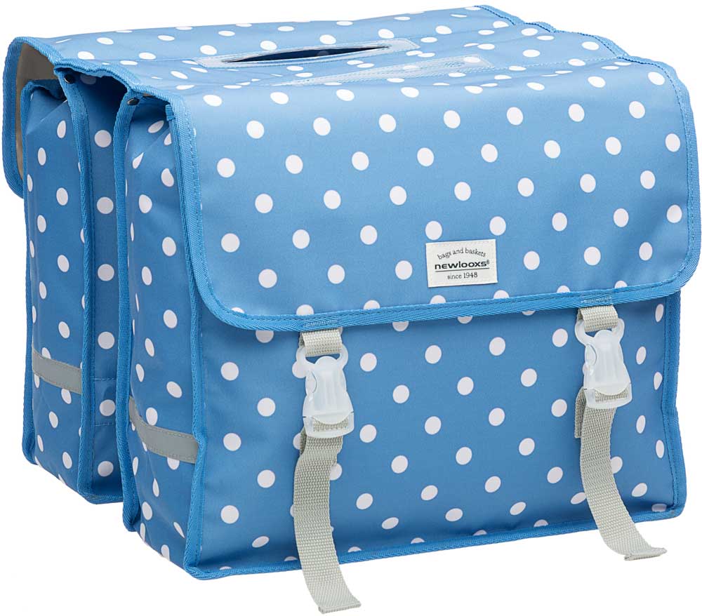 New Looxs dubbele tas Fiori Polka River Blue