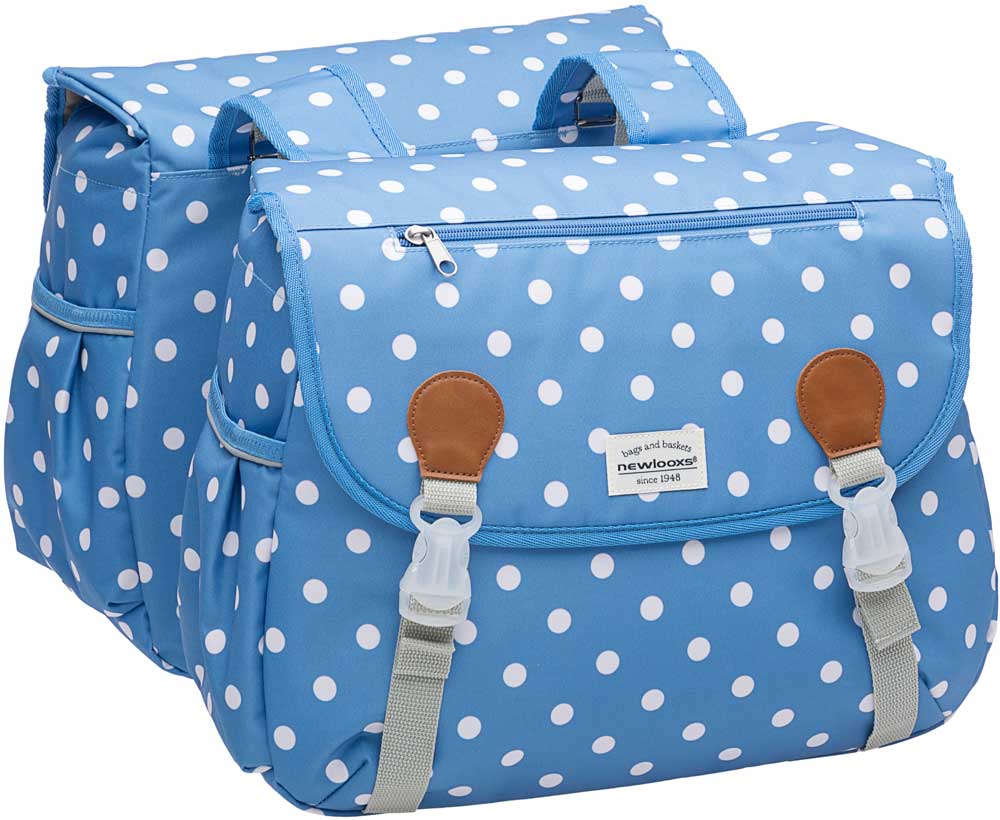New Looxs dubbele tas Joli Polka River Blue Blauw