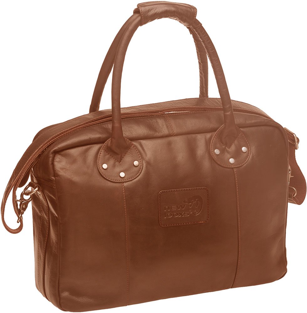 New Looxs schoudertas Luca leer Cognac