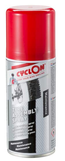Cyclon Tyre Assembly Spray Zilver