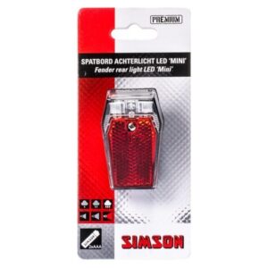 Simson achterlicht Mini batterij spatbord