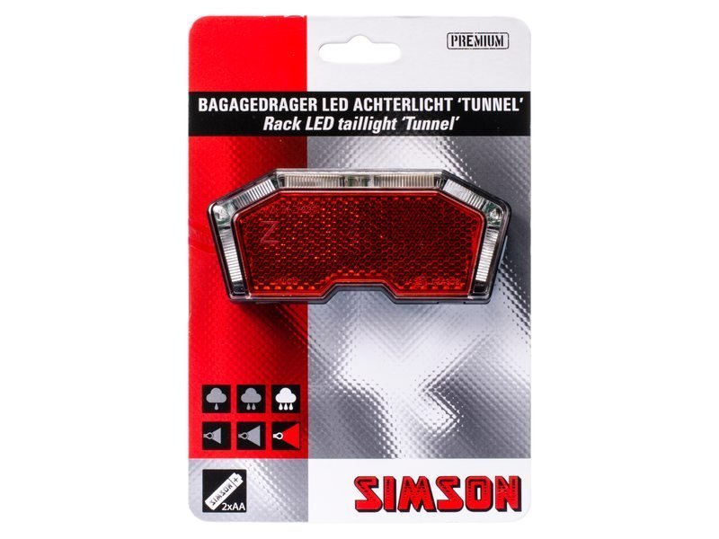 Simson achterlicht Tunnel auto batterij 50/80mm