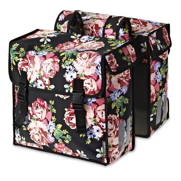 Basil dubb tas XL Roses zw