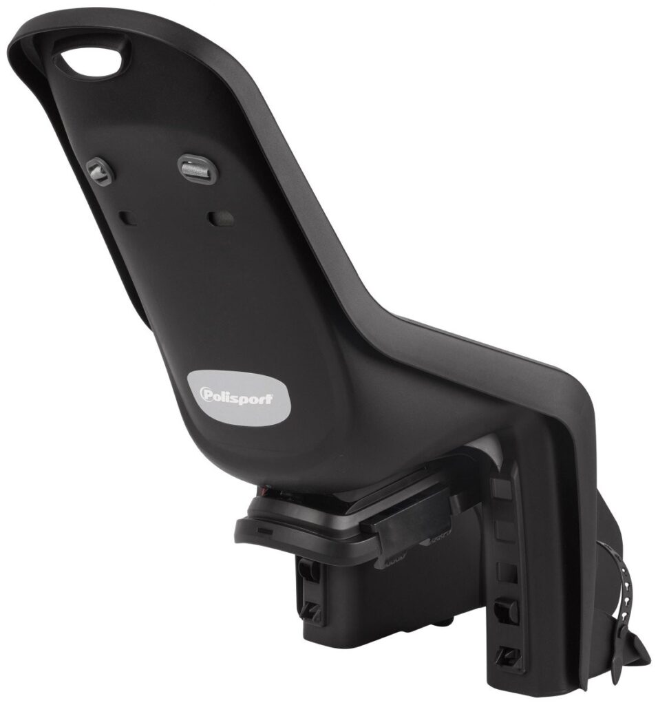 Polisport achterzitje Bubbly plus drager bev.black