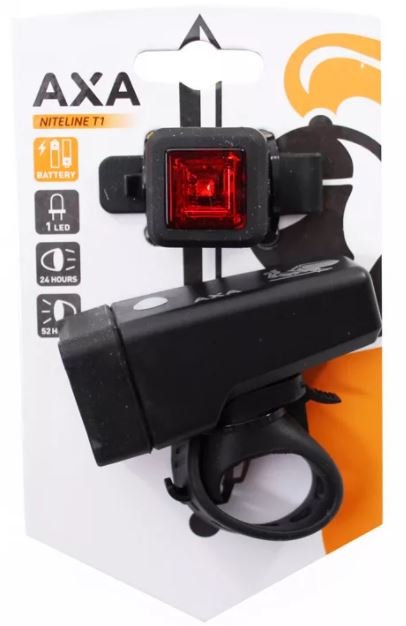 Axa verlichting set Niteline T1 batterij