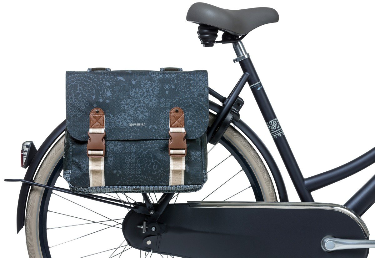 Basil fietstas dubbel Boheme indigo blue 35L - Afbeelding 4