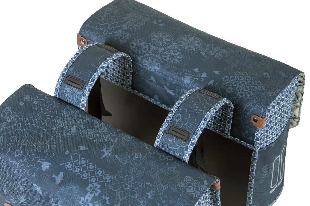 Basil fietstas dubbel Boheme indigo blue 35L - Afbeelding 3
