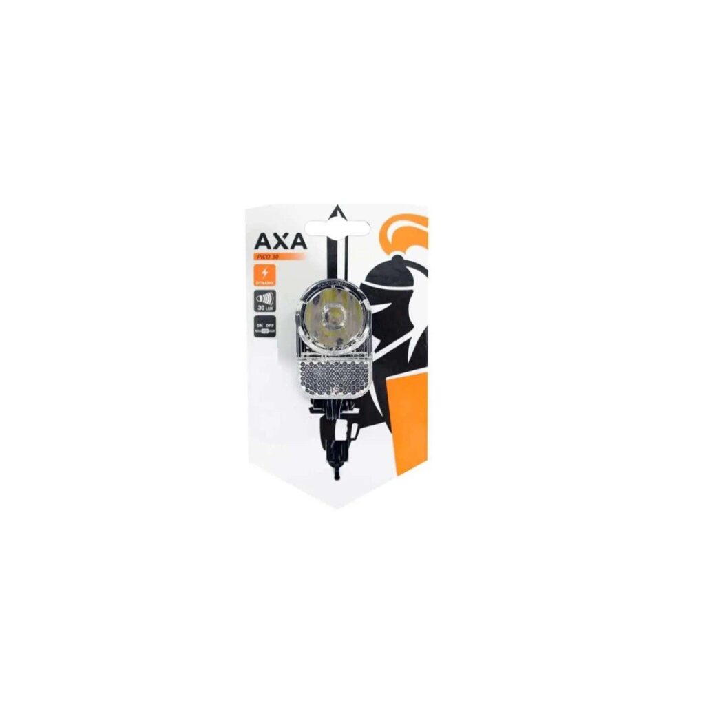 Axa koplamp Pico switch aan/uit dynamo 30 lux zwar
