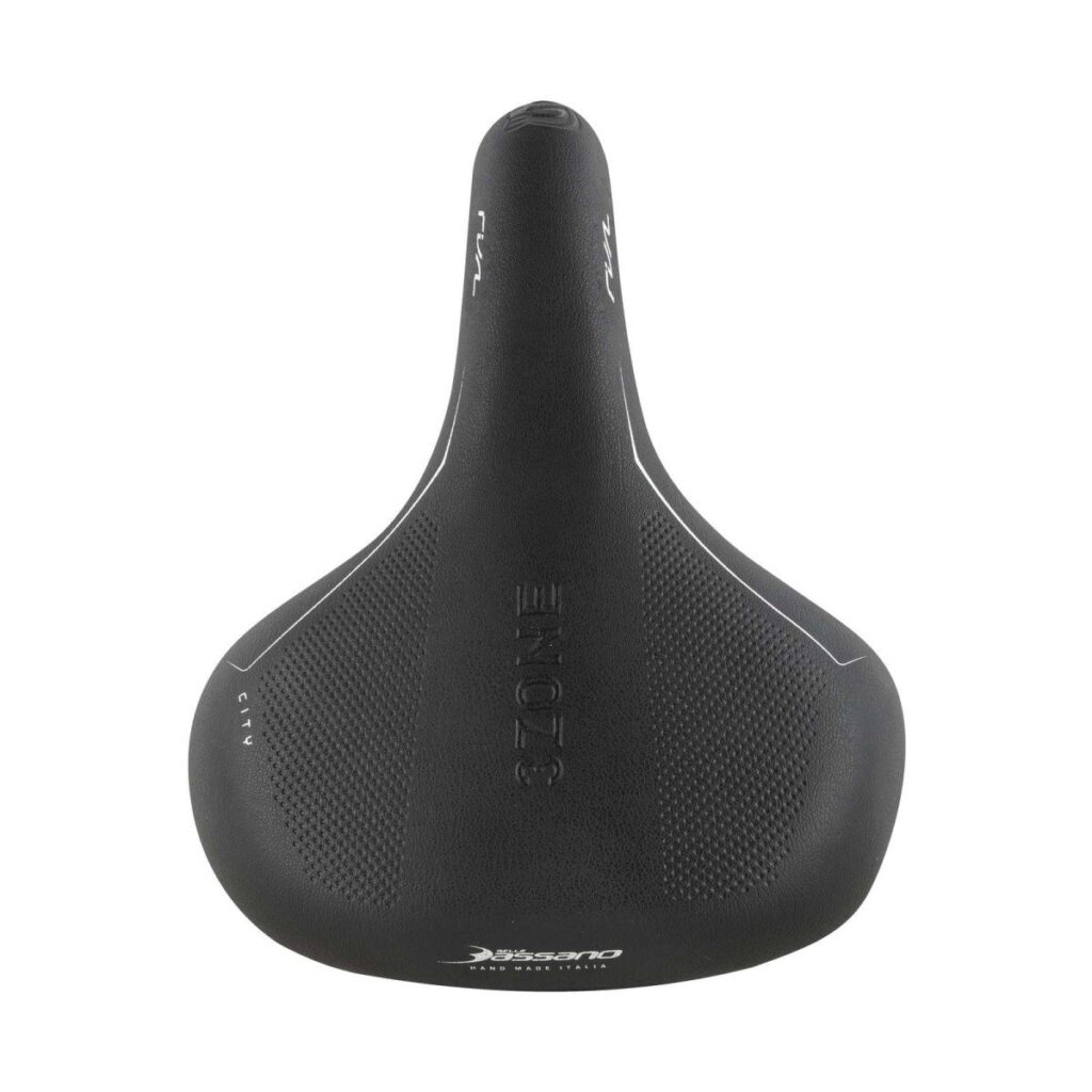 Selle Bassano zadel Rivale 3zone City-Zwart