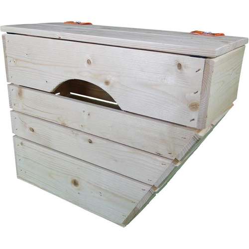 Unbranded Houten fietstas A1 Blank vuren hout