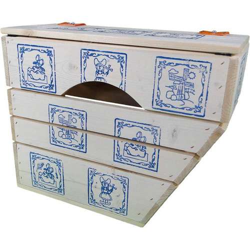 Unbranded Houten fietstas A6 Delfts bl