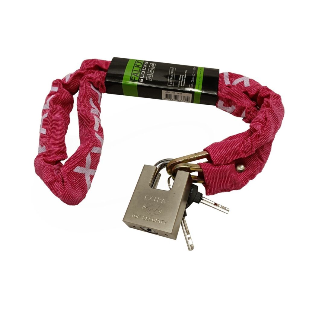 Falkx kettingslot 6.3x1200mm. Roze