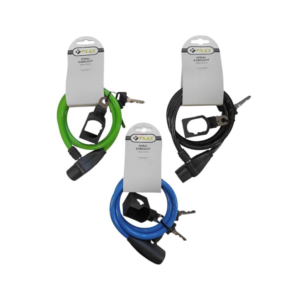 Falkx Spiral kabelslot 1000x10mm assorti