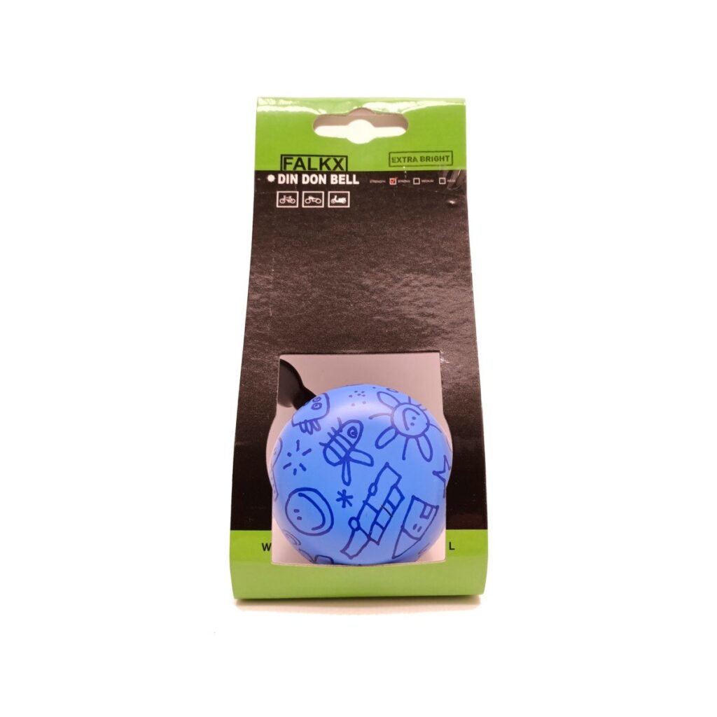 Falkx bel ding-dong 60mm Upside down blauw (hangve