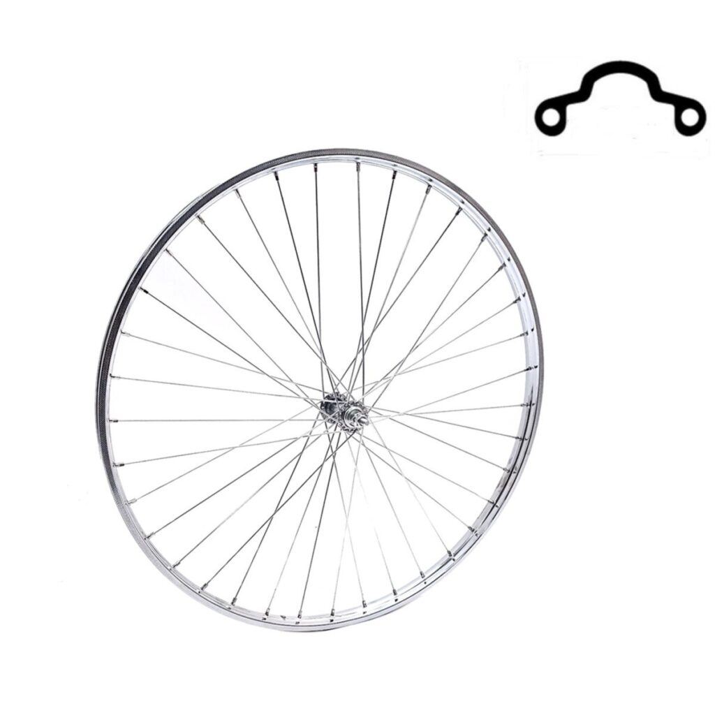 Falkx Voorwiel 28×1 1/2 chromen stalen velg, spaak 13