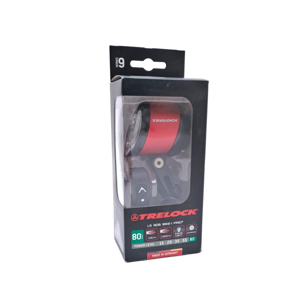 Trelock KOPLAMP LED LS 906 PRIO 80 ZW/ROOD