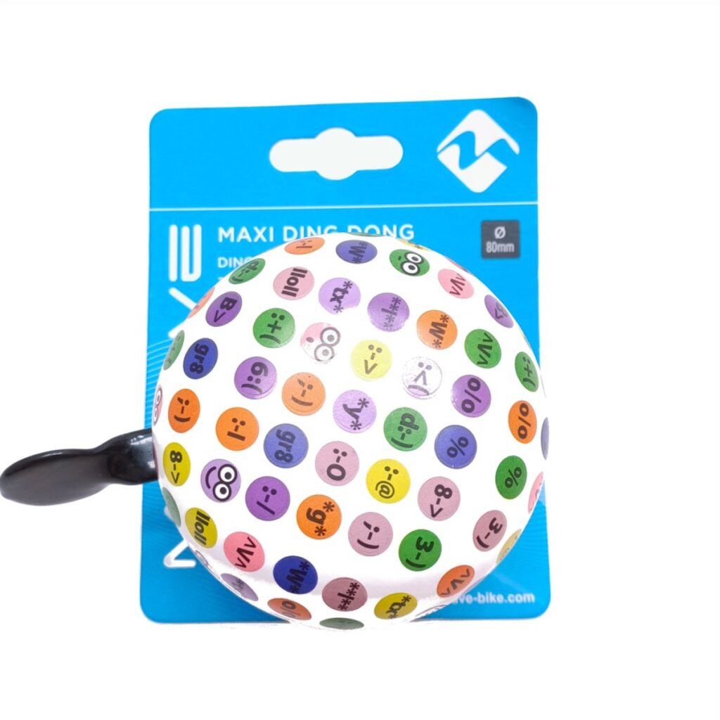 M-wave bel ding-dong 80 mm Emoticons (hangverpakki