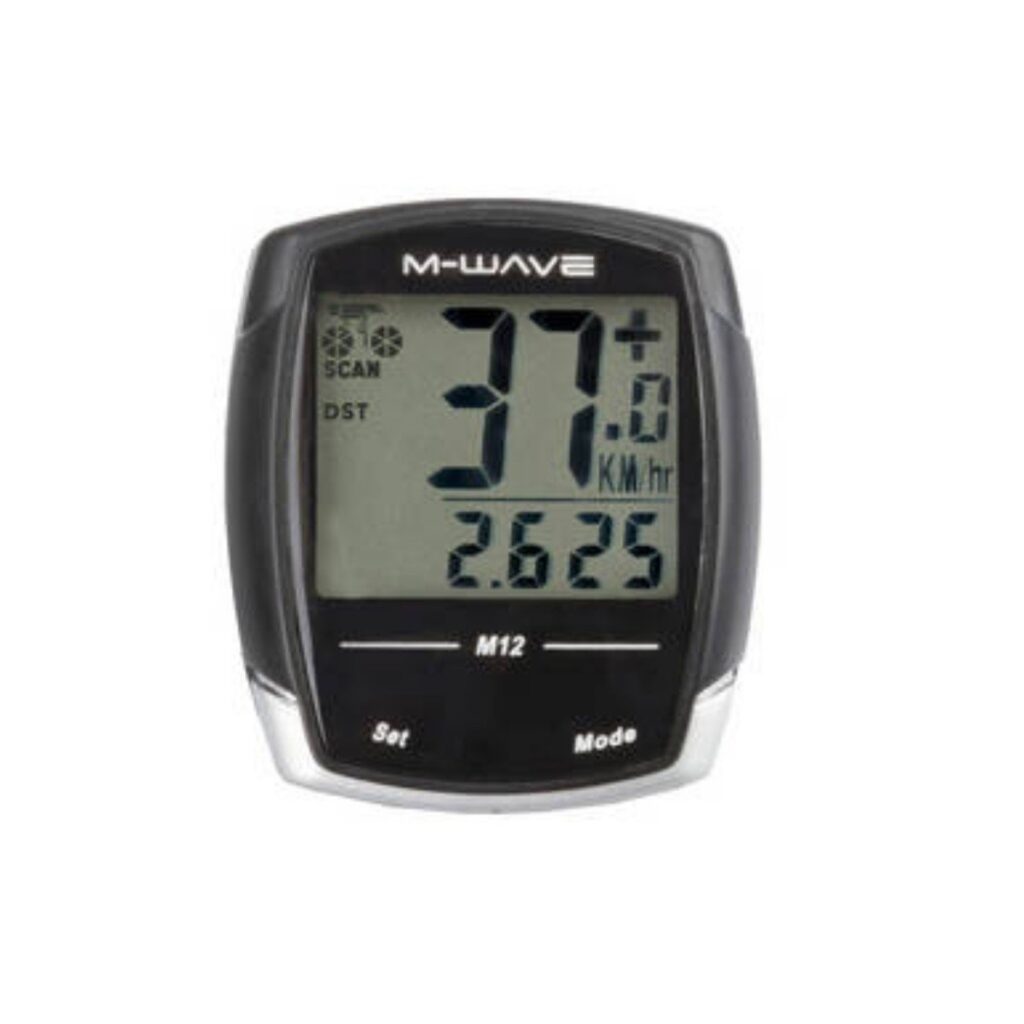 M-wave fietscomputer M12, bekabeld. 12 Functies
