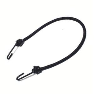 M-wave Snelbinder met haak zwart 100x10 cm