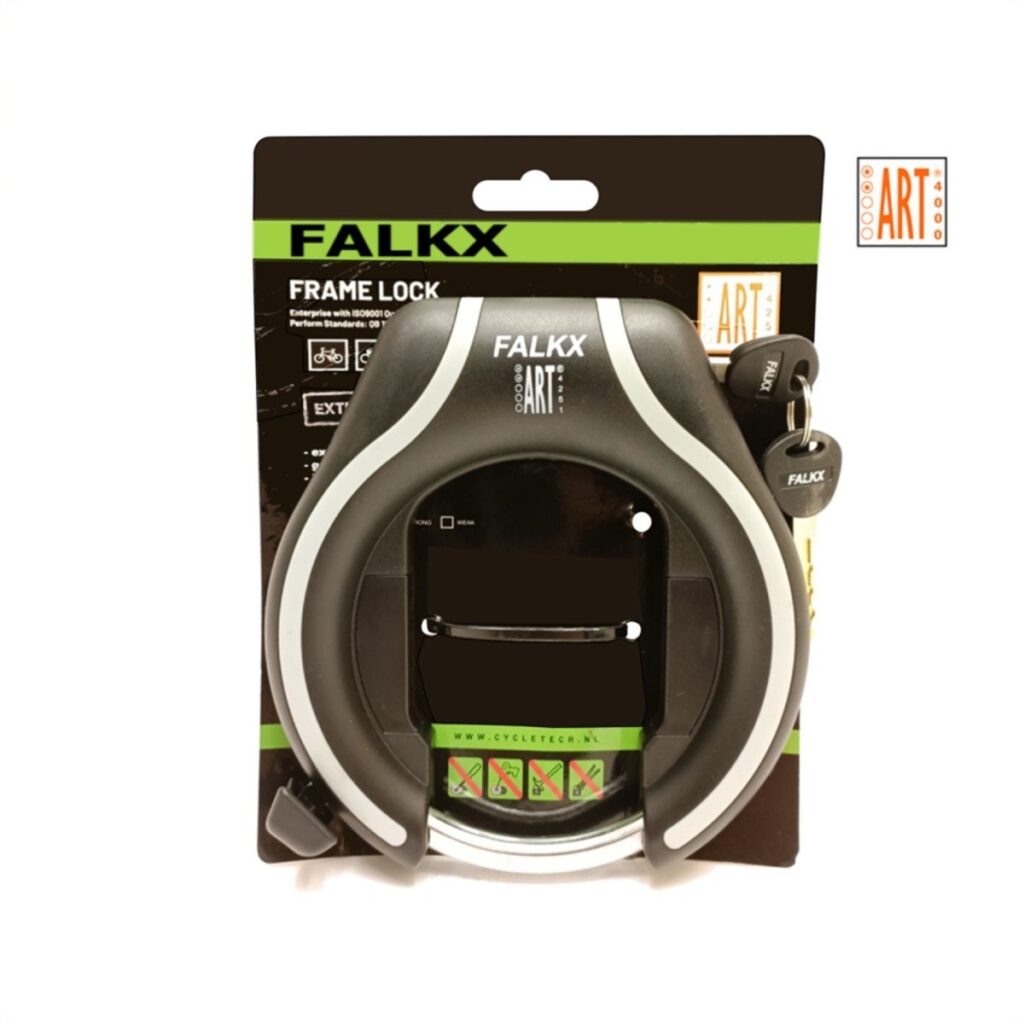 Falkx Securitas ringlsot, zwart/grijs, ART**, gat