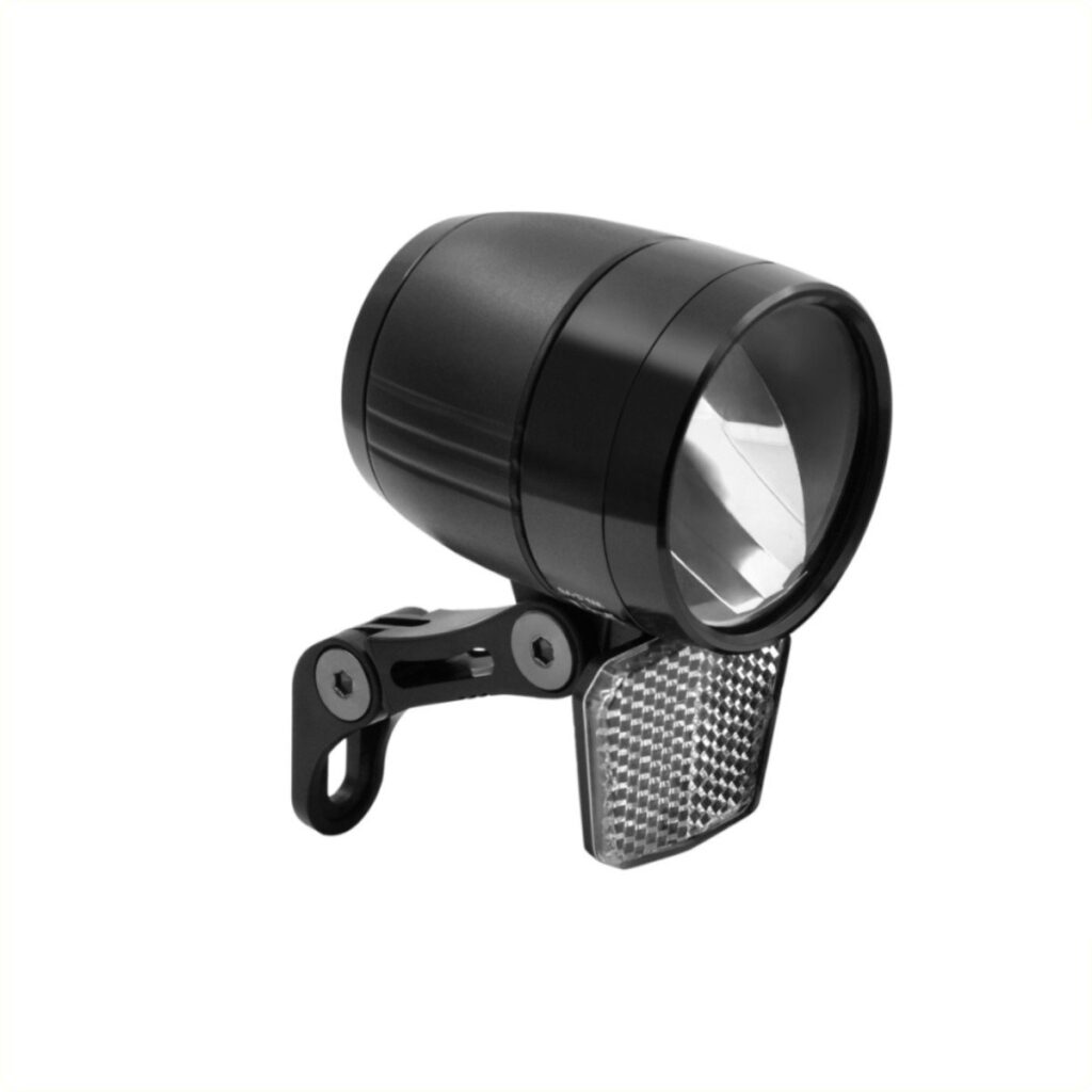Falkx Zylon koplamp zwart, 100 Lux E-Bike 6V-48V
