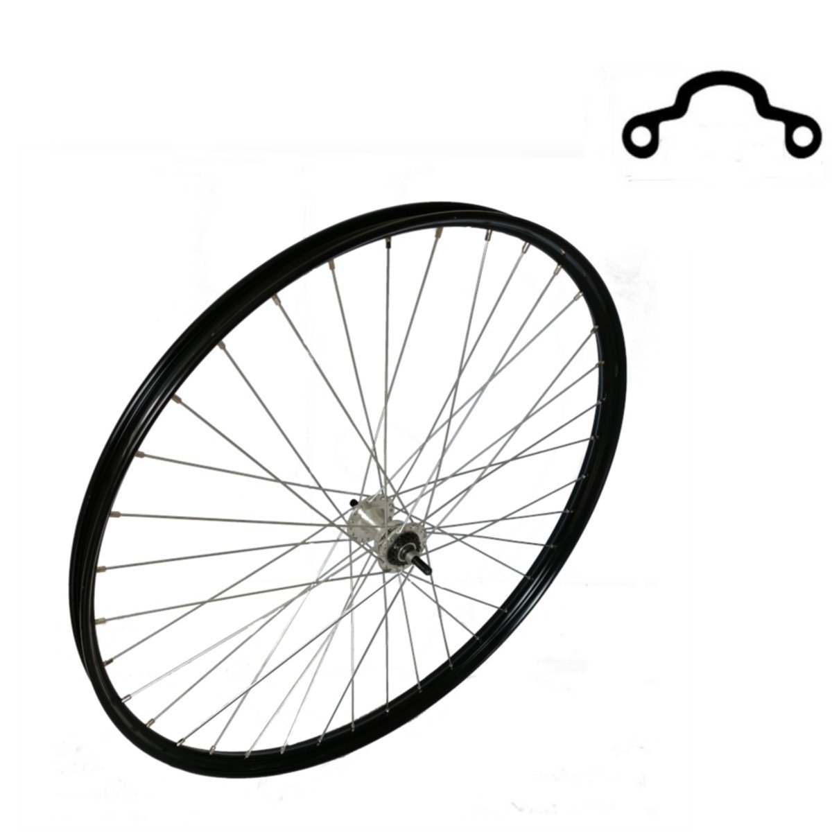 Falkx Voorwiel 28 x 1 1/2 zwart, Westwood alu velg met r