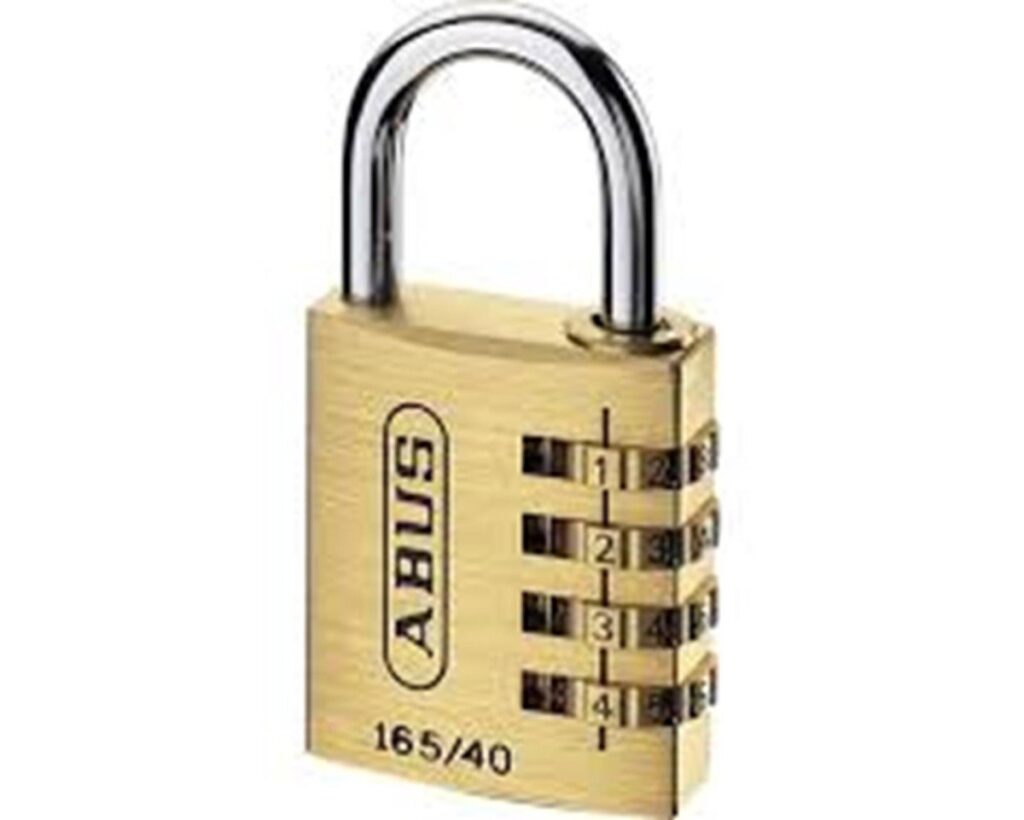 Abus cijferhangslot 165/40 messing (hangverpakking