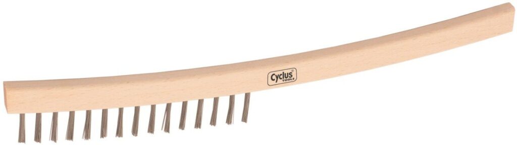Cyclus staalborstel 1 rij, lange steel