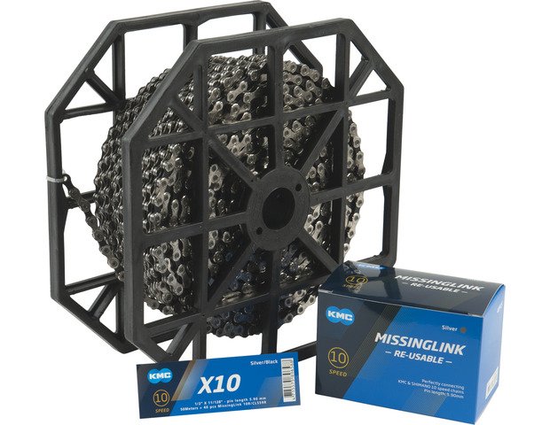 Kmc rol ketting X10 grey 50mtr