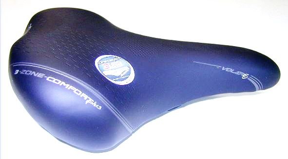 Selle Bassano Zadel Volare XL 3 Zone, zonder-Zwart