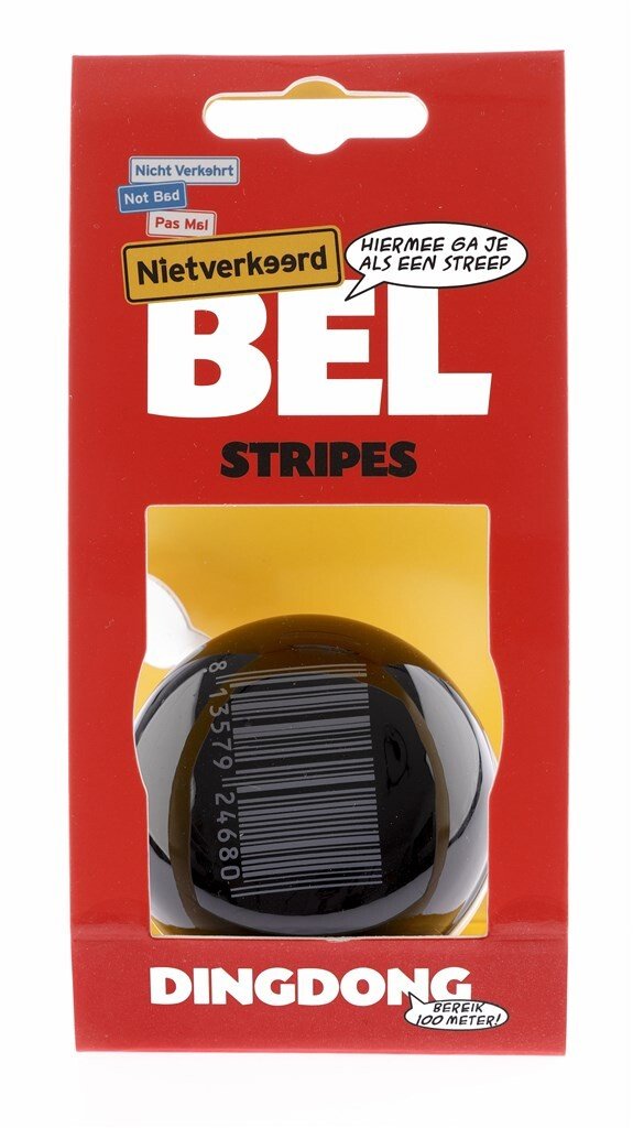 Niet Verkeerd bel ding-dong 60mm stripes, passend