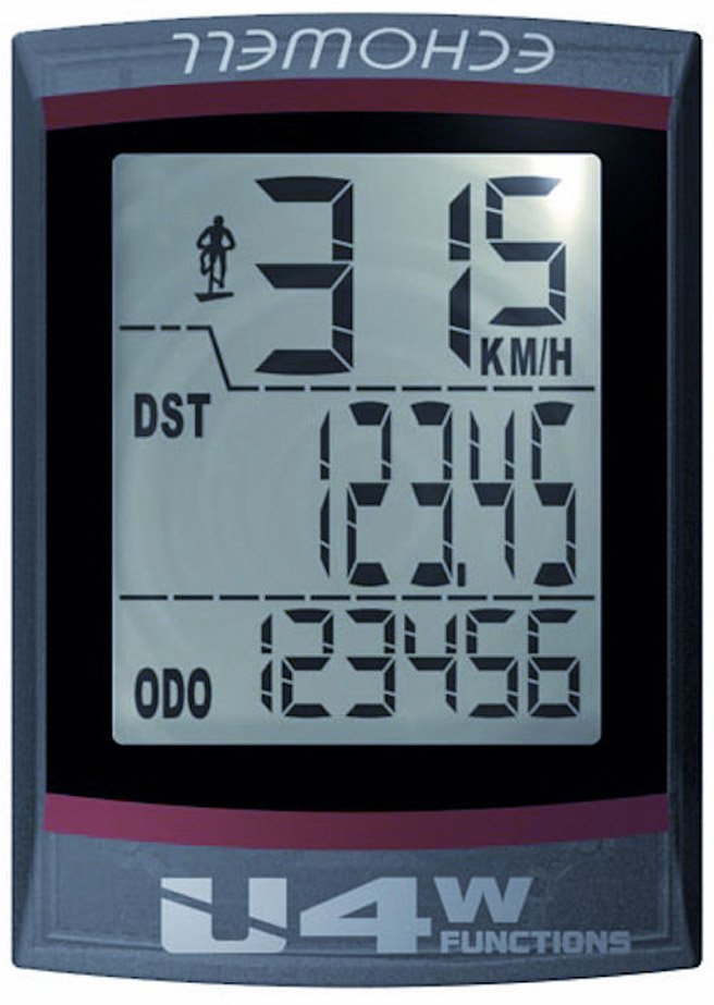 Echowell fietscomputer U4. 4 functies
