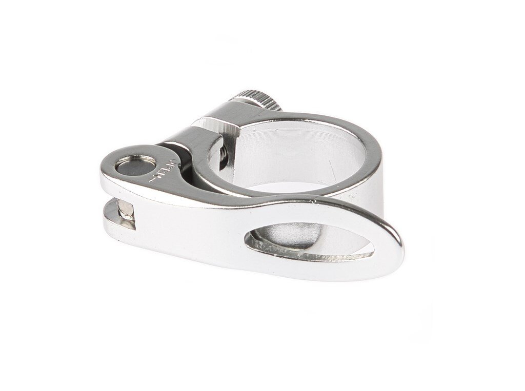 Mirage zadelpenklem met snelspanner 31.8mm. • Zil