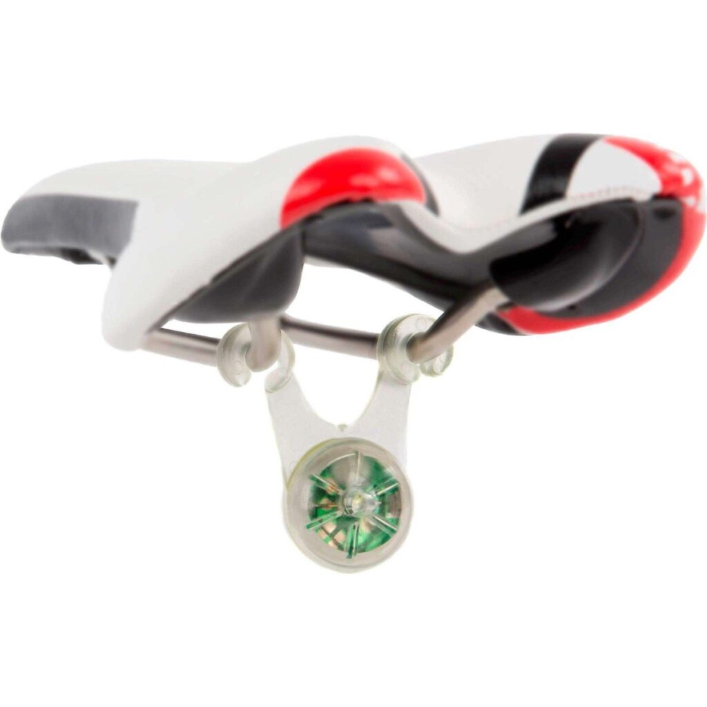 Ikzi Light achterlicht rond batterij zadelbrug roo