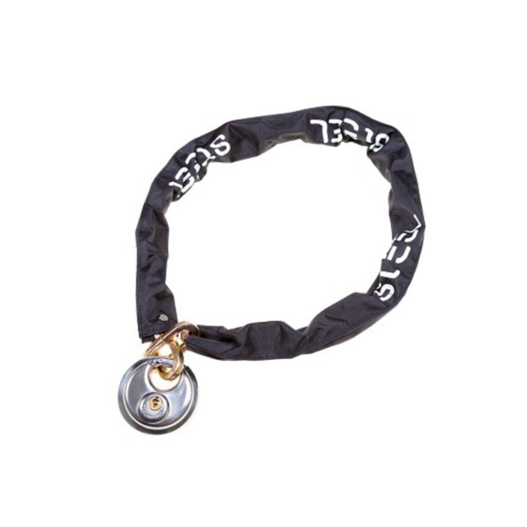 Steel kettingslot 7x7x900mm met discus hangslot, z