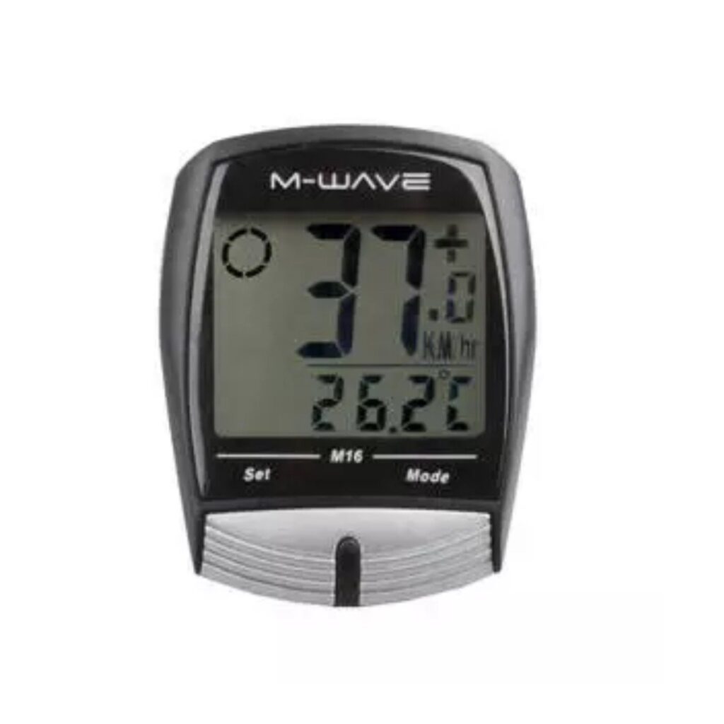 M-wave fietscomputer M16, bekabeld. 16 functies
