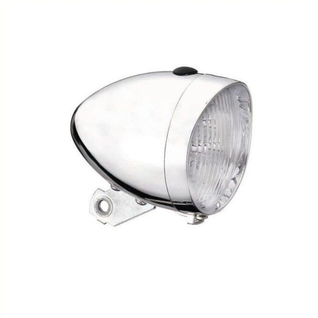 Falkx Koplamp met 3 leds Zilver Batterij