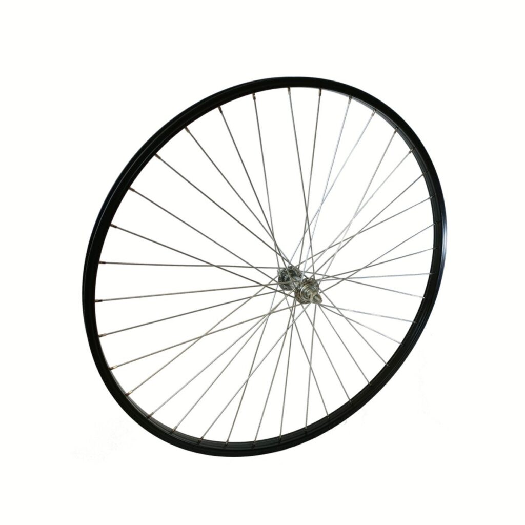Falkx Voorwiel 28×1 5/8×1 3/8 Aluminium velg zwart, vast
